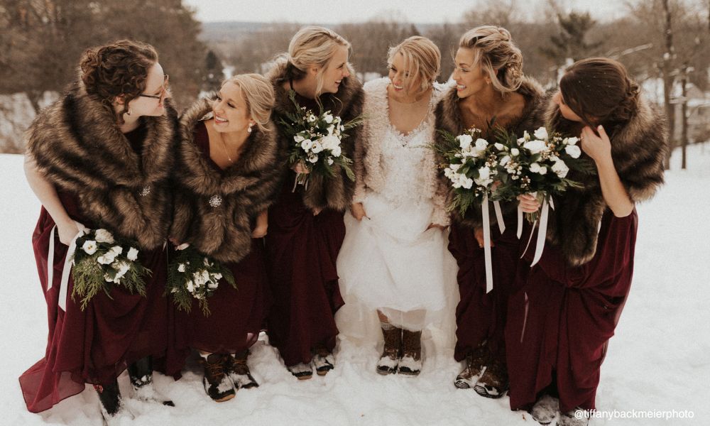 winter wedding bridesmaid dresses