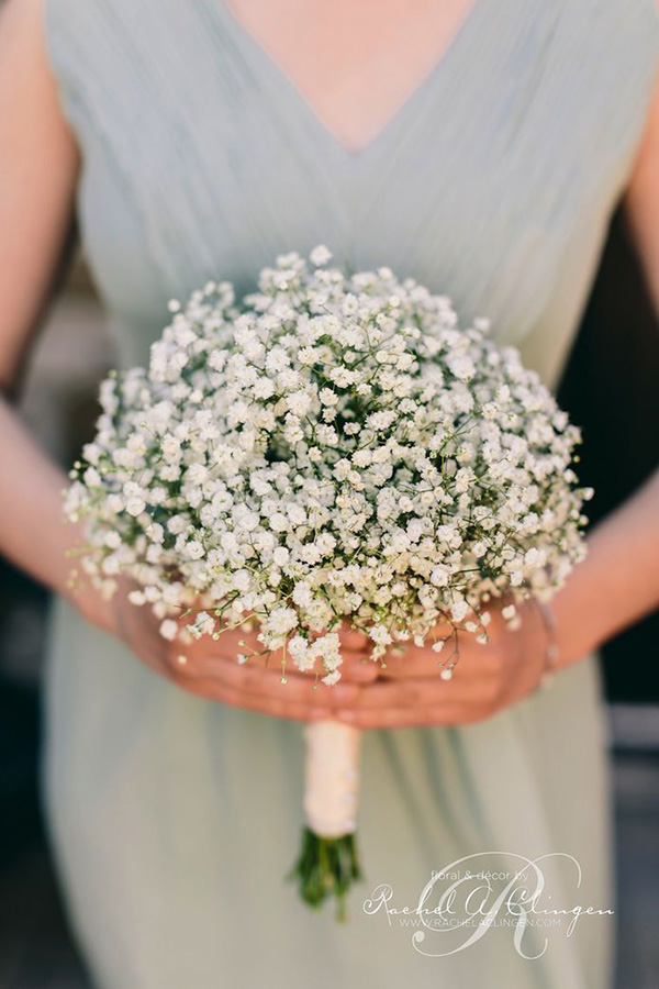 Charming Babys Breath Bridesmaid Bouquets Ideas for Your Wedding