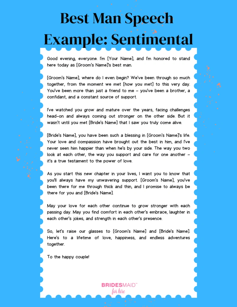 Groomsman Speech Example: Heartfelt Words to Inspire Your Best Man Speech