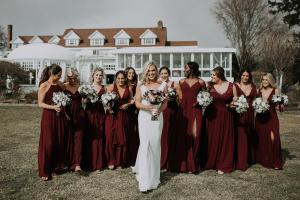 Shop Gorgeous Burgundy Bridesmaid Dresses for a Timeless Wedding