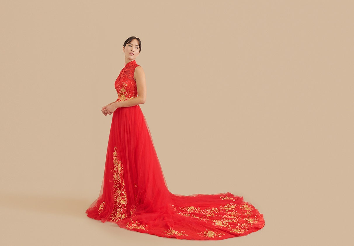 Chinese Red Wedding Gown Collection: Unique & Custom Designs