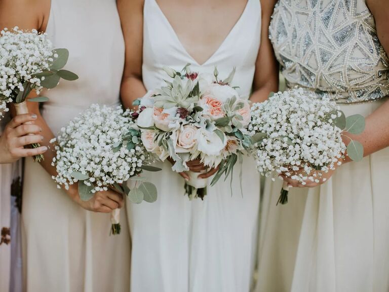 Charming Babys Breath Bridesmaid Bouquets Ideas for Your Wedding