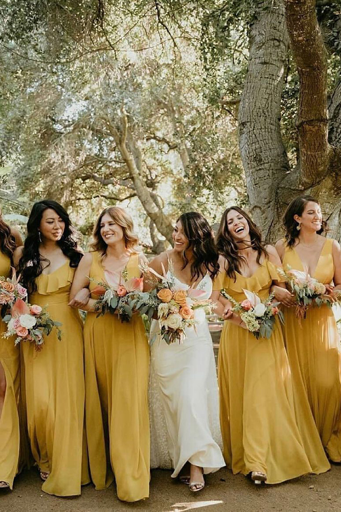 Shop the Best Golden Yellow Bridesmaid Dresses for a Radiant Look