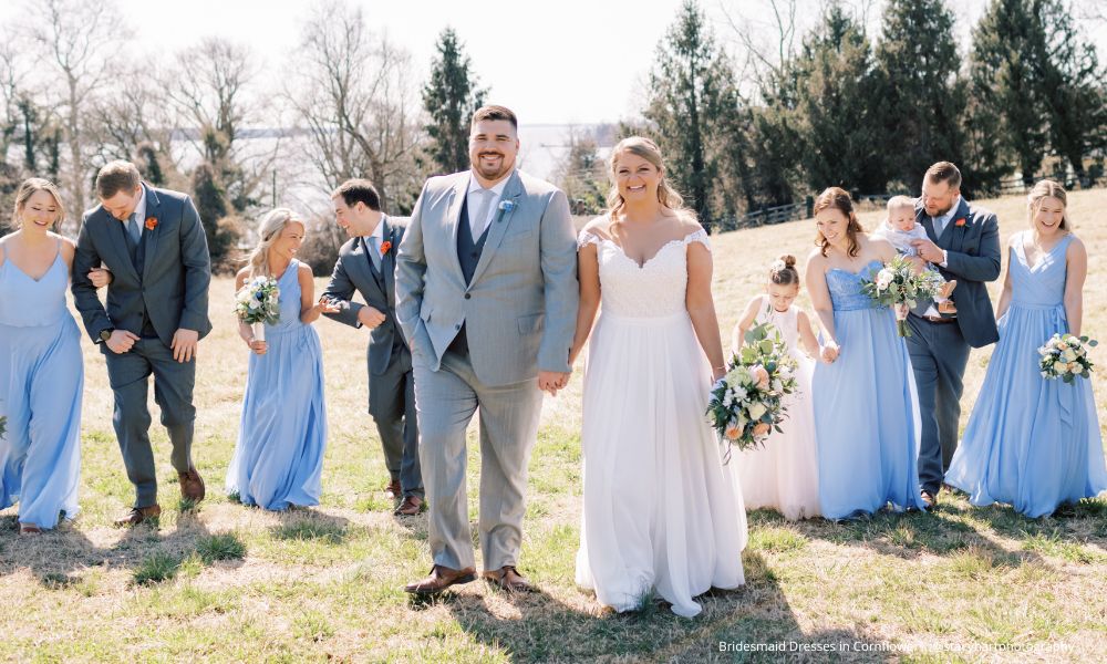 Elegant Cornflower Blue Bridesmaid Dresses for a Perfect Wedding