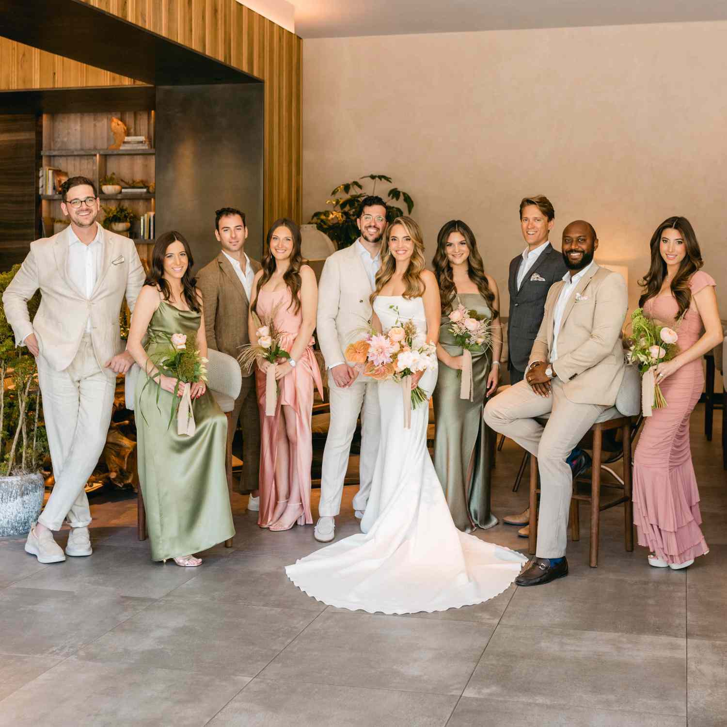 Trendy and Elegant Female Groomsman Suits for a Unique Wedding Party