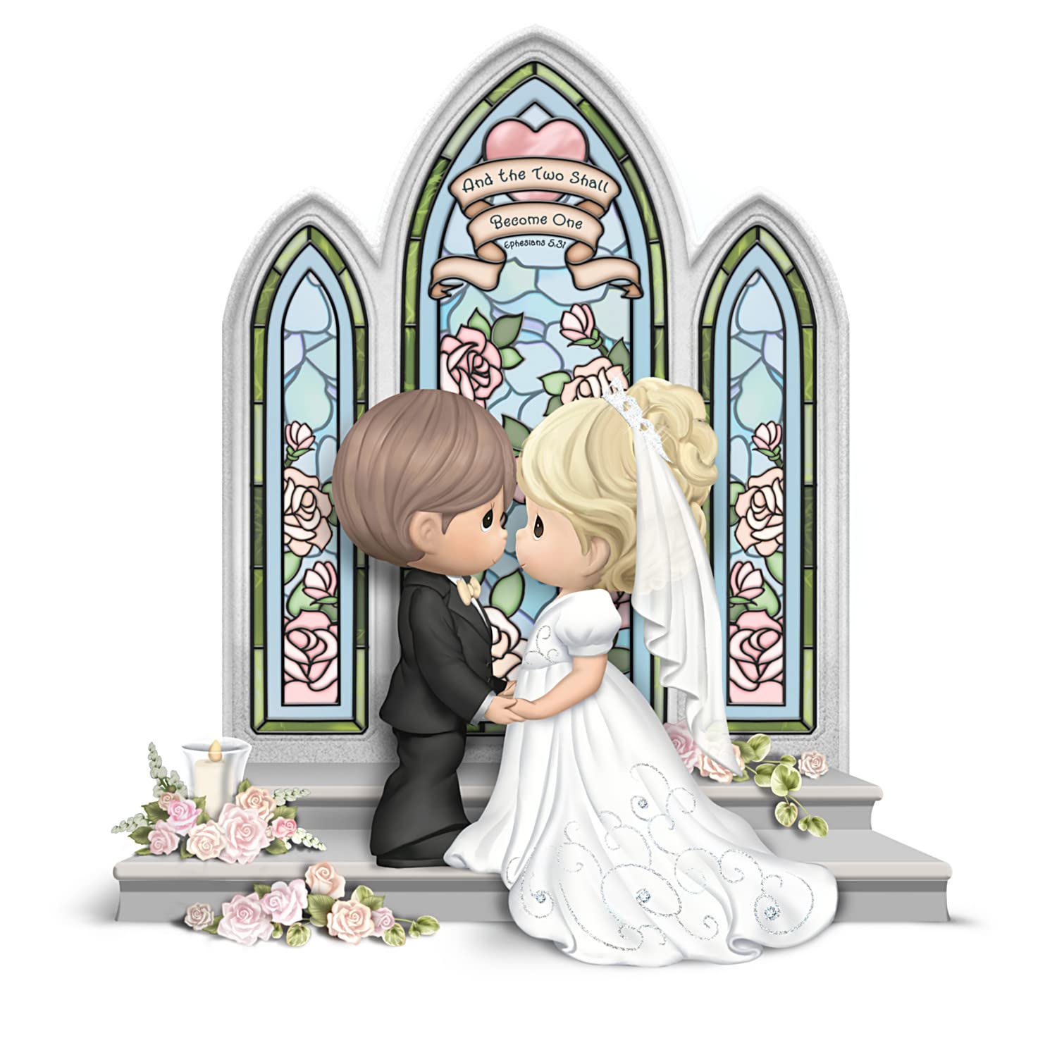 Precious Moments Bride and Groom Figurine | Perfect Wedding Gift for Newlyweds