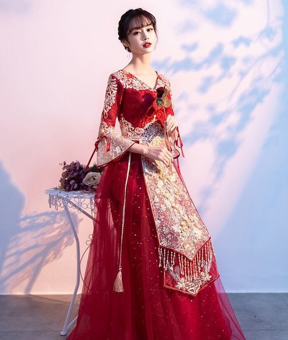 Chinese Red Wedding Gown Collection: Unique & Custom Designs