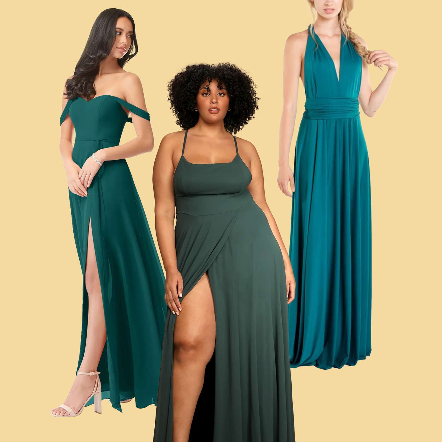 Find Your Perfect Teal Colour Bridesmaid Dresses Here