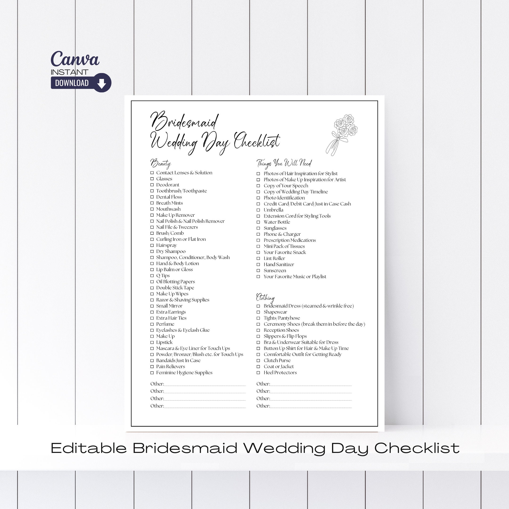 Bridesmaid Checklist Template: Stay Organized for the Big Day!