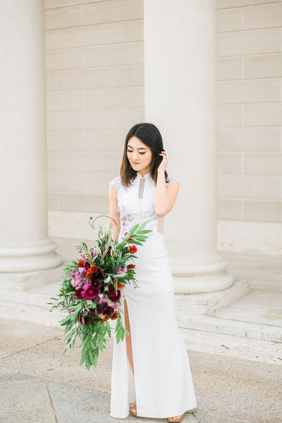 Discover the Beauty of Chinese Collar Wedding Dresses for Your Special Day