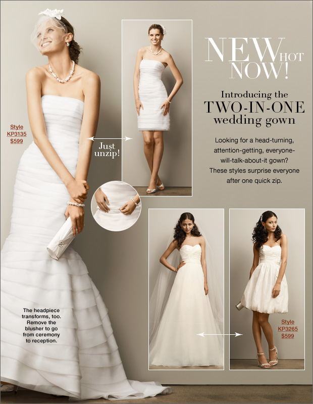 Why Brides Love the 2 in one wedding dress Trend!