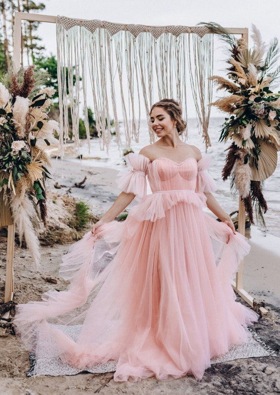 Where to Buy a Gorgeous Ruffle Tulle Wedding Dress Online?