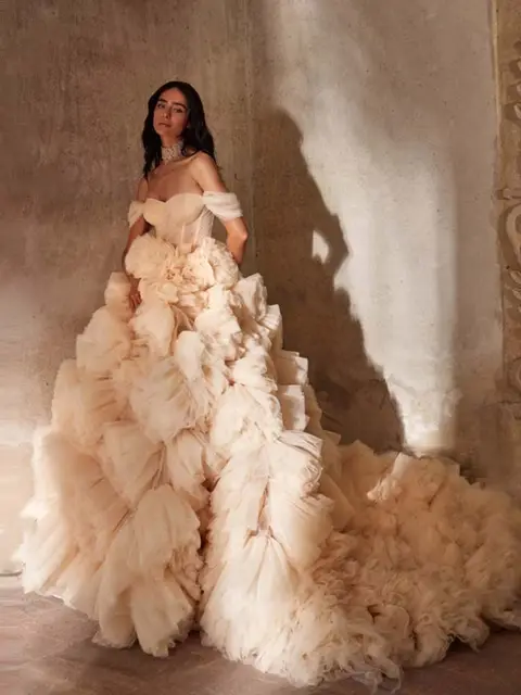 Where to Buy a Gorgeous Ruffle Tulle Wedding Dress Online?