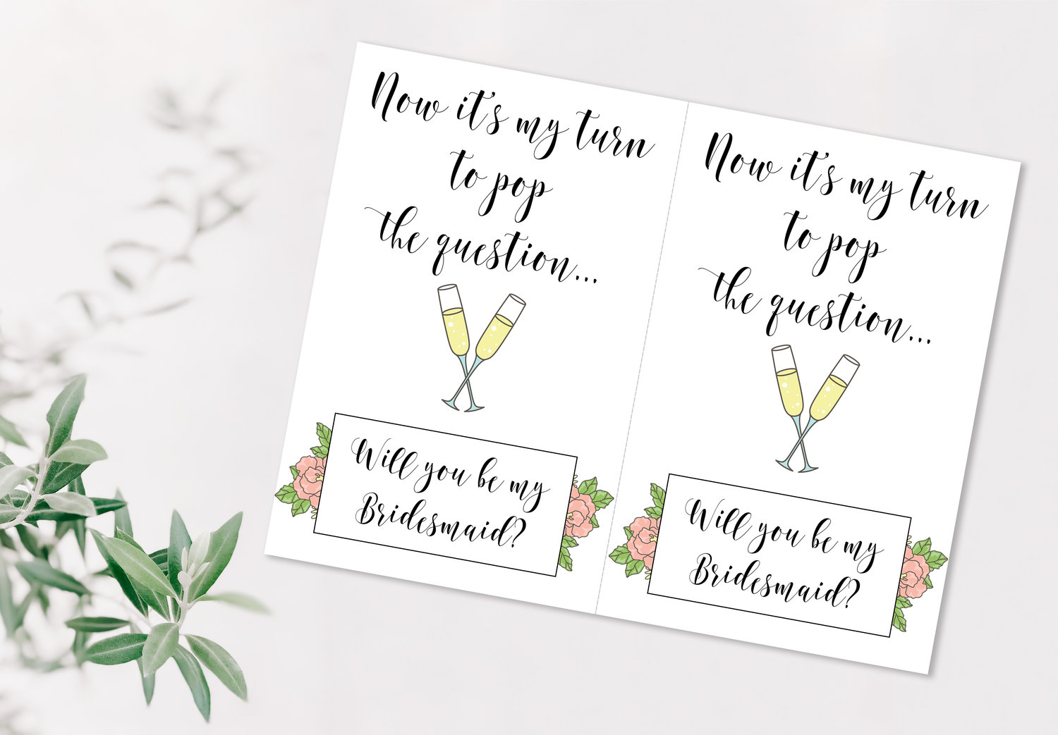 DIY Bridesmaid Proposal Cards Printable: Ask Your Girls in Style Without Spending a Dime!