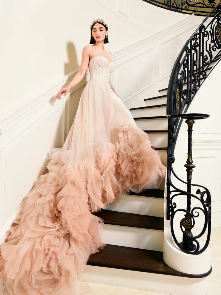 Peach Color Wedding Gown: Find Your Perfect Fit!