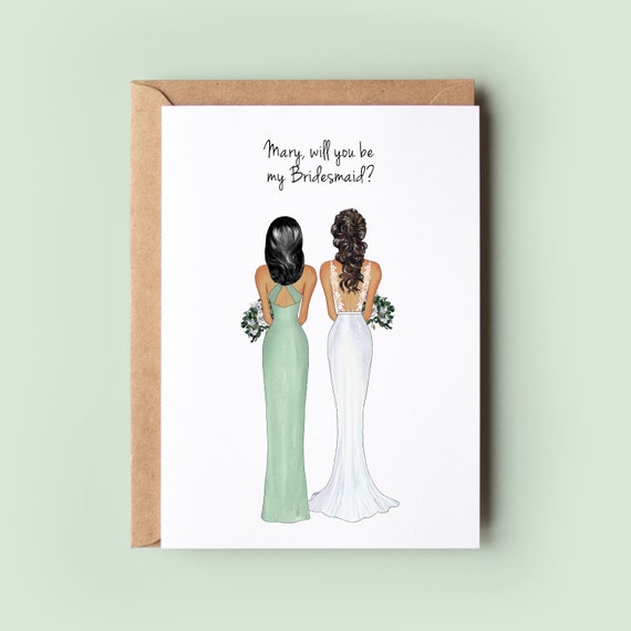 Personalized Will You Be Our Bridesmaid Card for Your Bridal Party