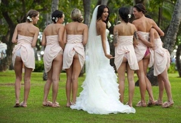 Brides NSFW Getting Dressed:  Naughty Bridesmaids and Lingerie Fun