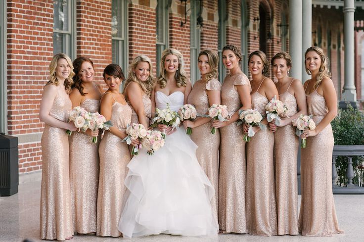 Stunning Rose Gold and Champagne Bridesmaid Dresses for Your Big Day