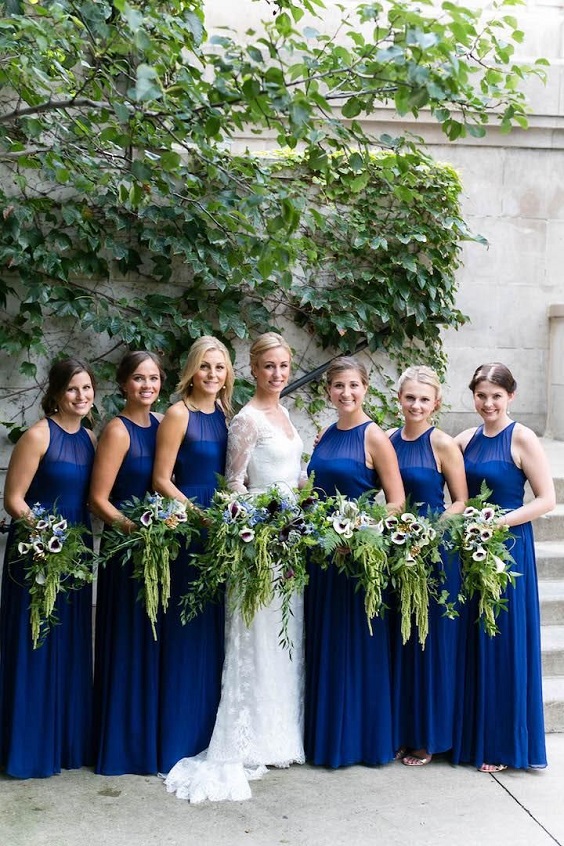 Blue Gold Bridesmaid Dresses: Trendy Ideas for a Stunning Bridal Party.