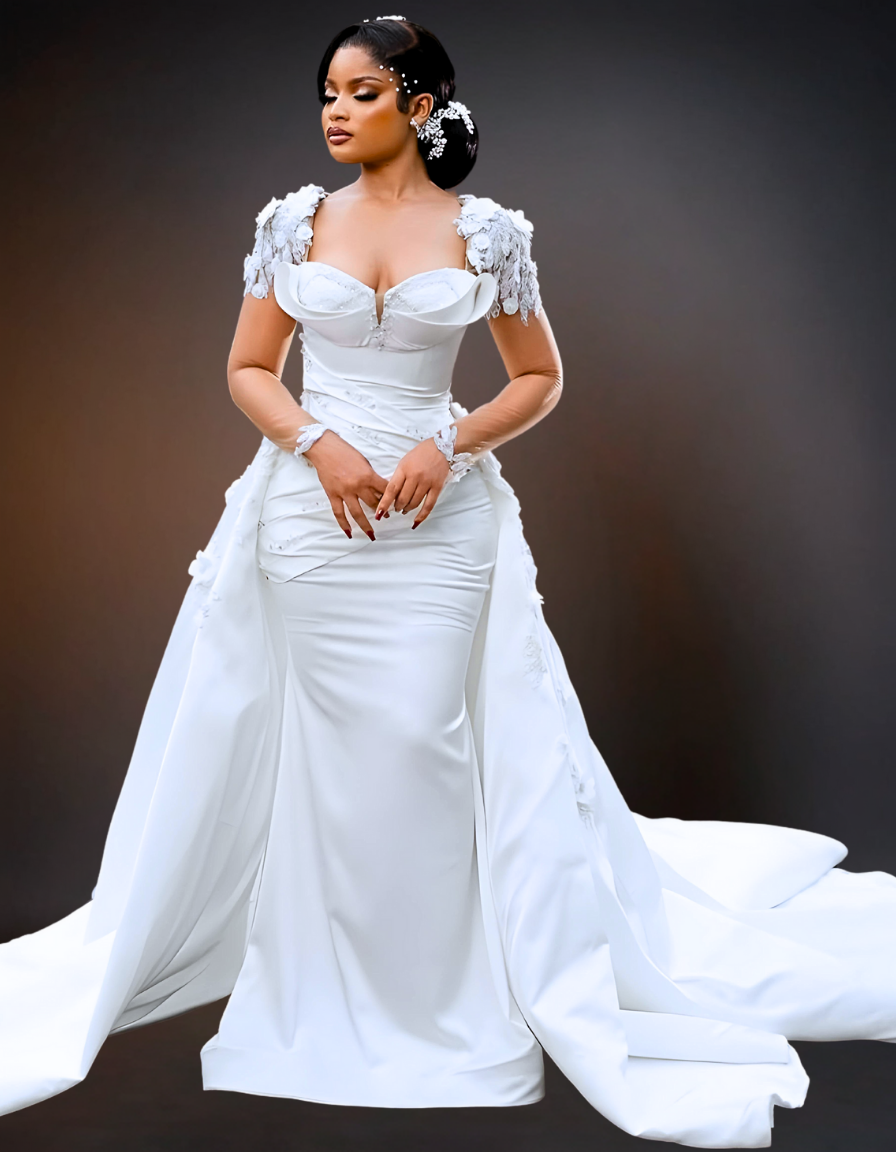 Gorgeous Mermaid Wedding Gown with Detachable Train for You