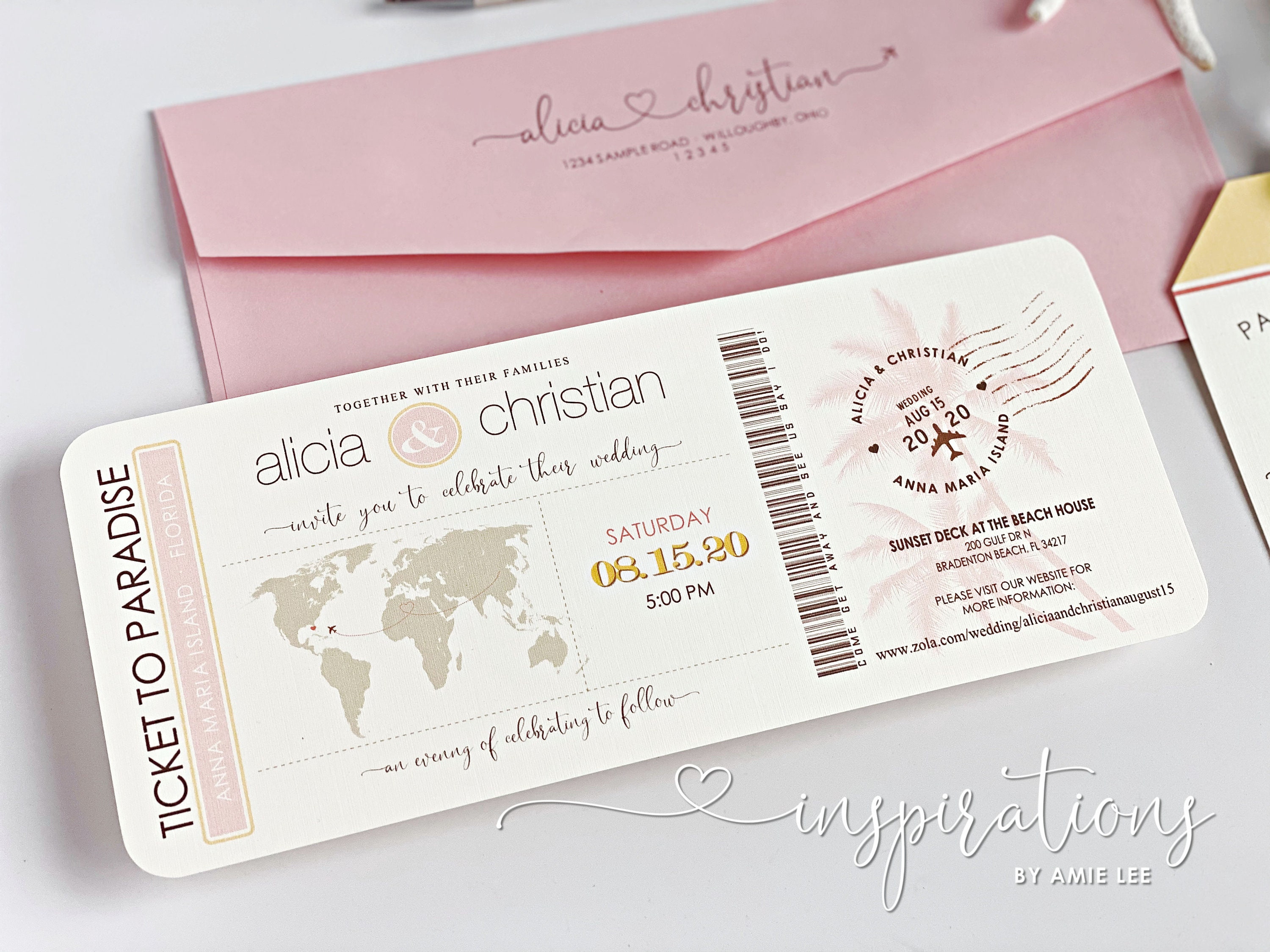 Get Trendy Wedding Card Boarding Pass For Your Big Day