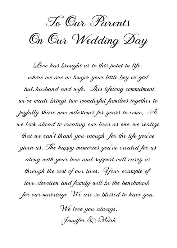 Show Your Love: Heartfelt Wedding Thank You Letter to Parents of the Bride