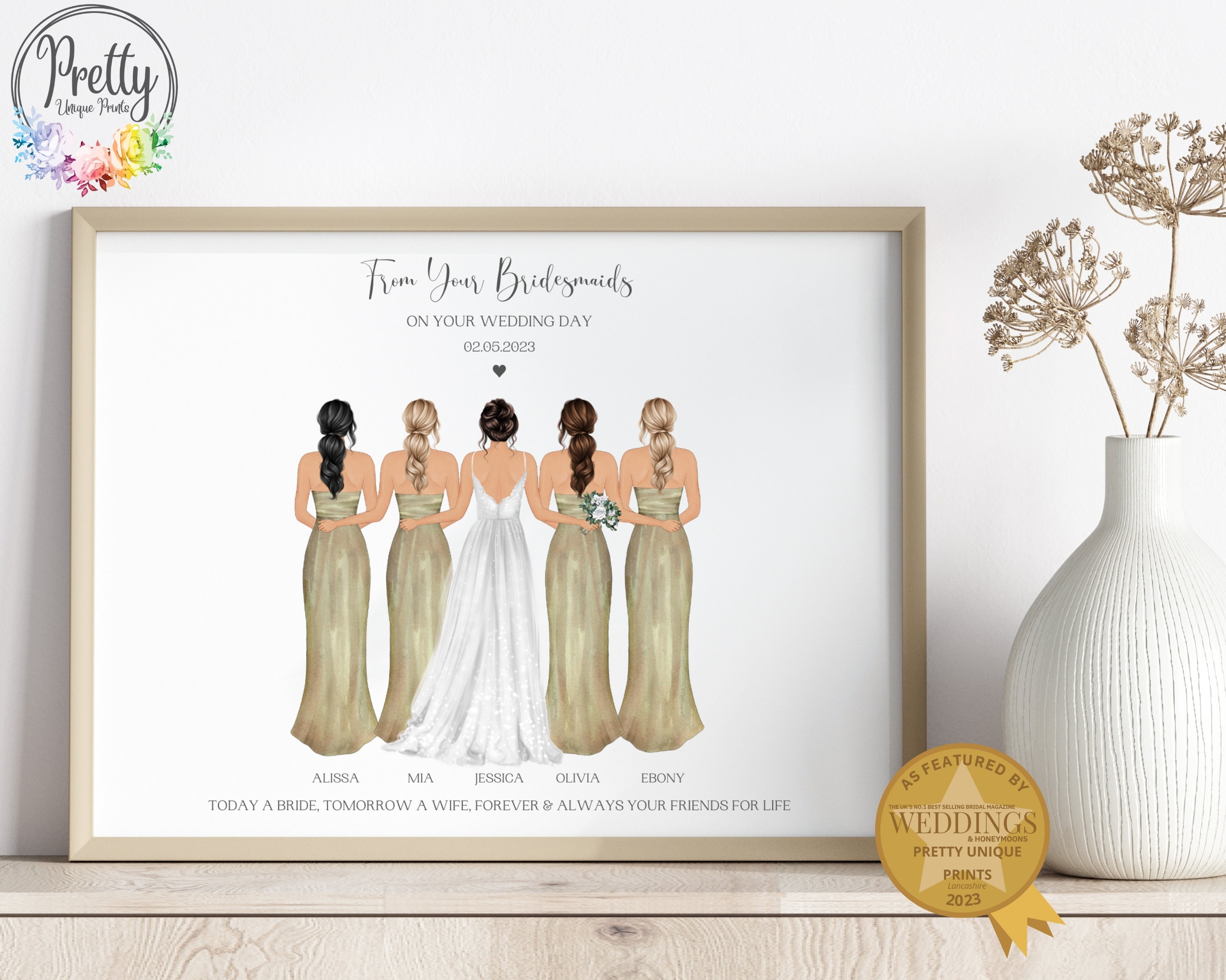 Special Gift to Bride from Bridesmaid on Wedding Day 2024