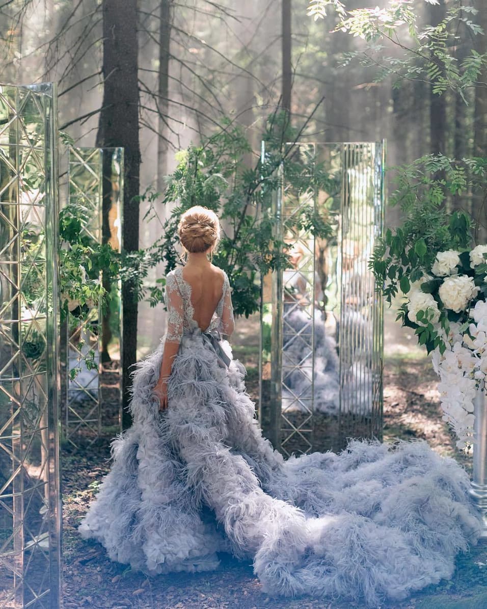 Stunning Feather Wedding Gown Styles for Every Bride