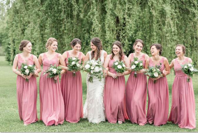 Stunning Pink Green Bridesmaid Dresses Your Girls Will Love