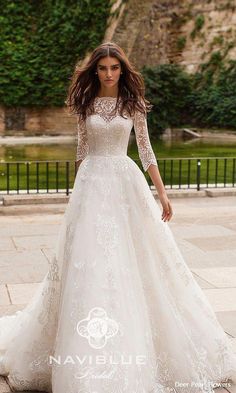 Elegant Three Quarter Sleeve Wedding Dress Styles for You