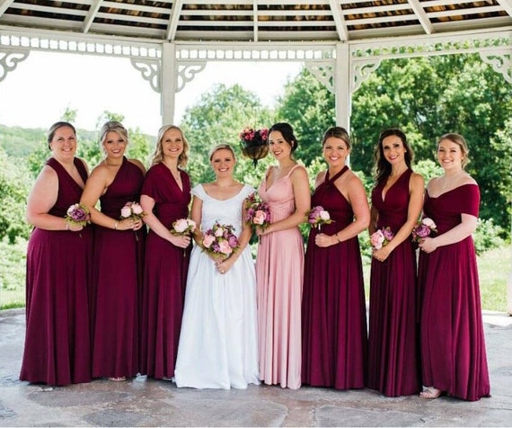 Burgundy and Maroon Bridesmaid Dresses: Affordable Gowns