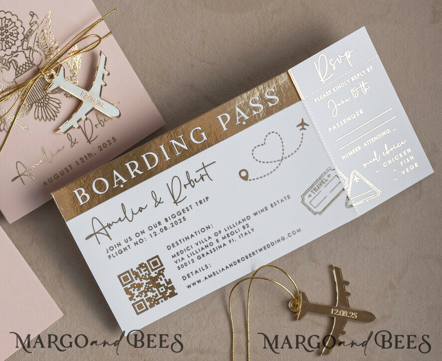 Wedding Invitation Boarding Card: A Unique Wedding Choice