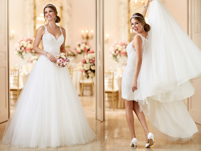 Why Brides Love the 2 in one wedding dress Trend!