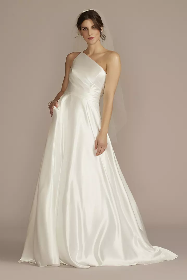 Best One Shoulder Satin Wedding Dress Styles for You