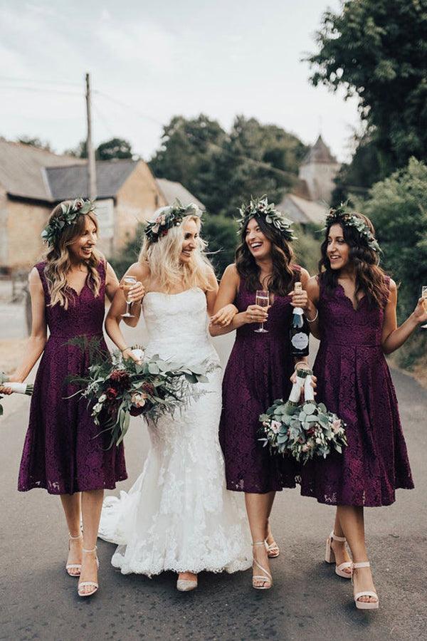 Burgundy Bridesmaid Short Dresses: Where to Buy Them Now!