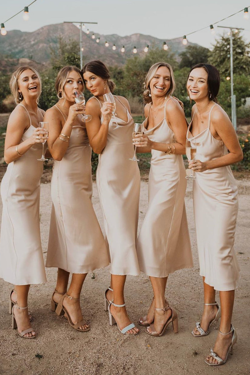 Champagne Halter Bridesmaid Dresses Sale: Get Amazing Deals Now Today