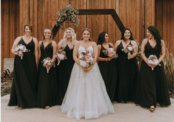 Best Black Bridesmaid Dresses: Get Inspired with These Elegant and Chic Ideas.