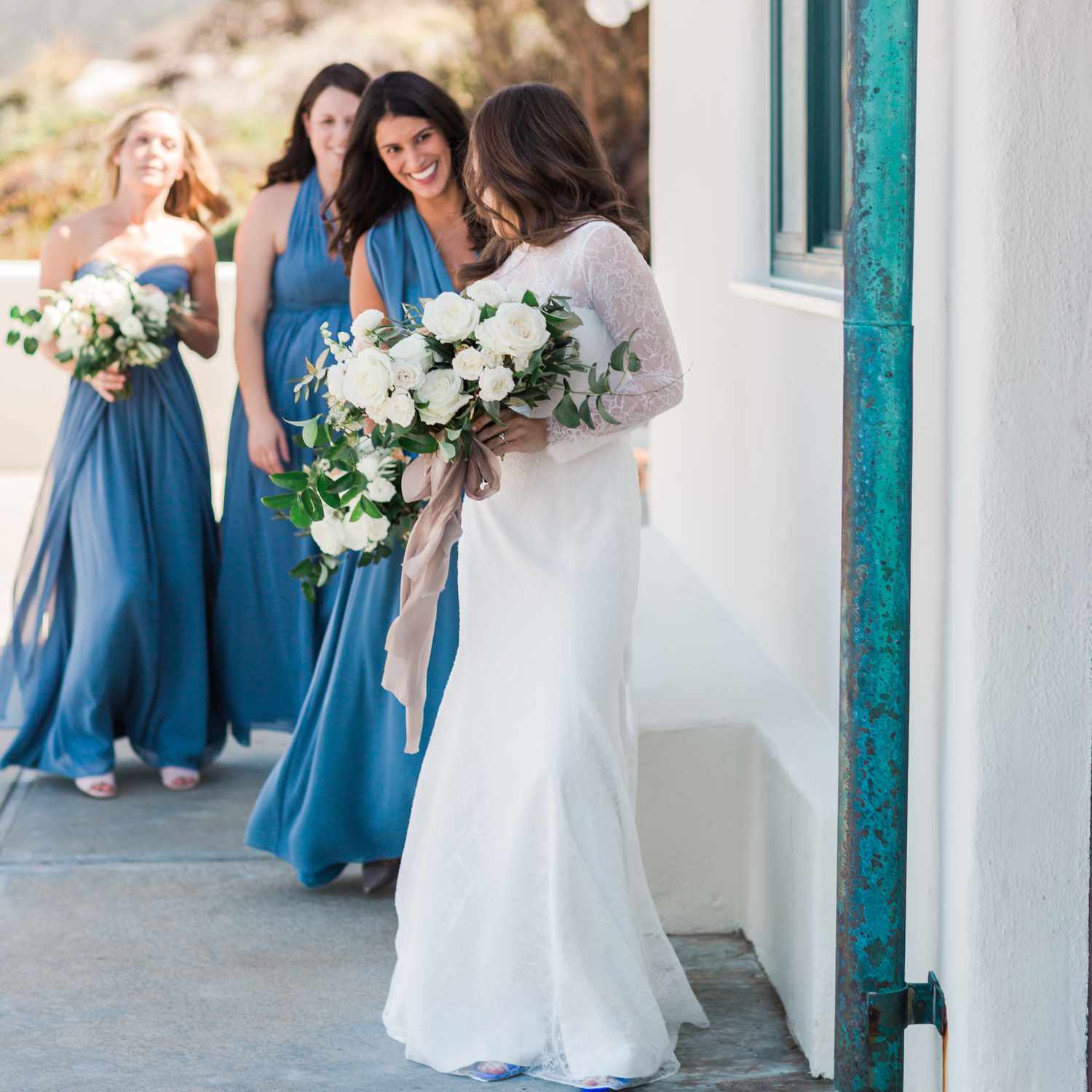 Stunning Blue Tea Length Bridesmaid Dresses For Every Budget