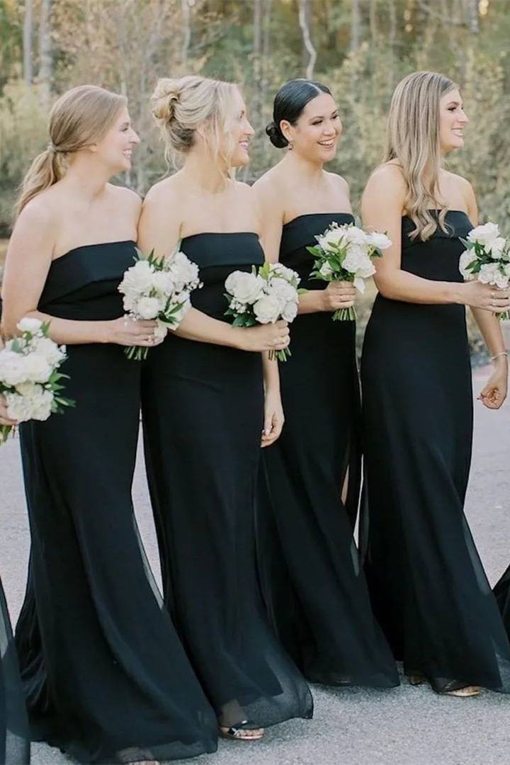 Looking for Strapless Black Bridesmaid Dresses? Heres Where To Buy Them Online