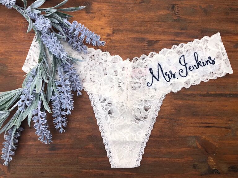 Thong Bride Underwear What to Wear for Your Wedding Night