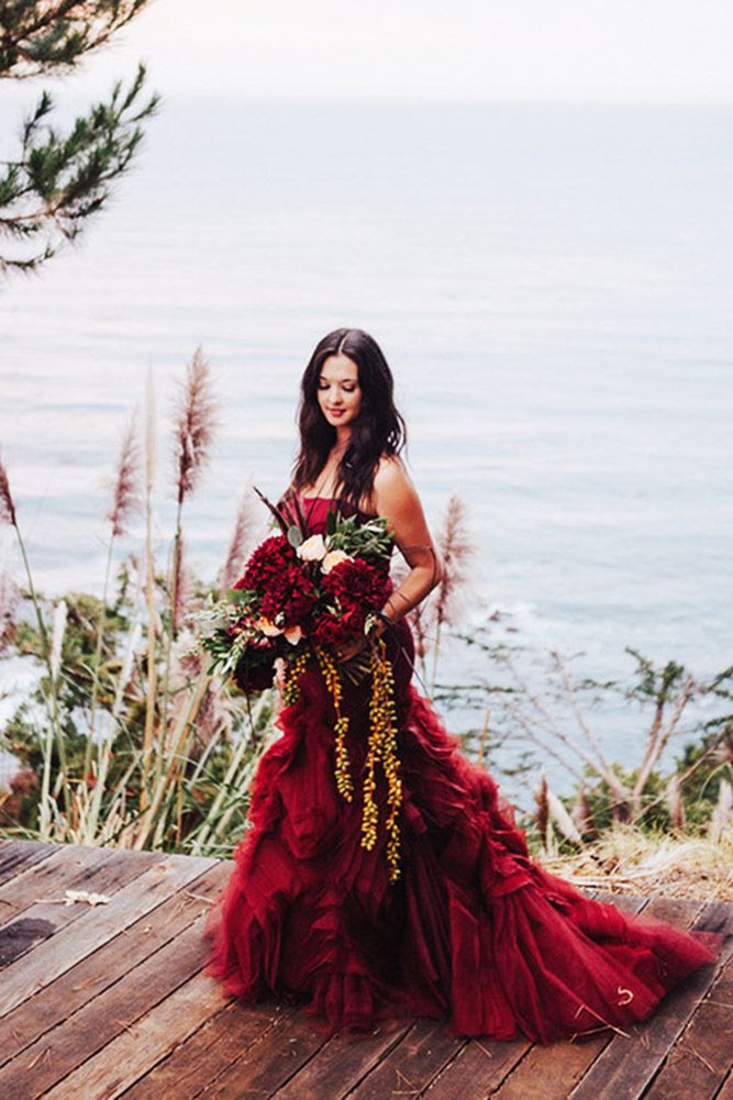 Wedding Dress with Maroon: Styling Ideas for a Gorgeous Bridal Look