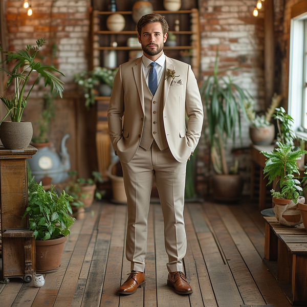 Tan Groomsmen Accessories: Complete the Look Perfectly!