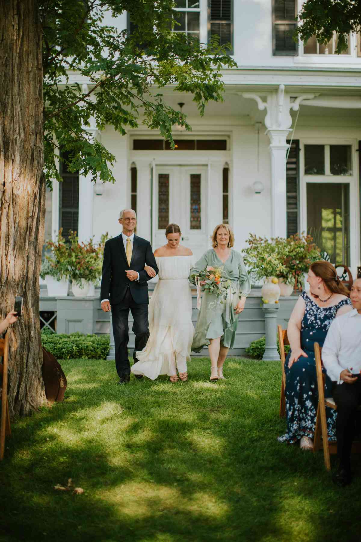 See Mom and Dad Walk Bride Down Aisle:  How to Include Your Parents?