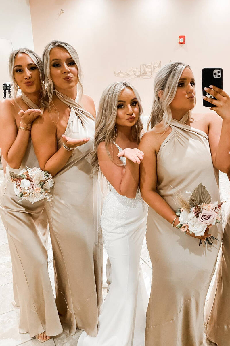 Champagne Halter Bridesmaid Dresses Sale: Get Amazing Deals Now Today