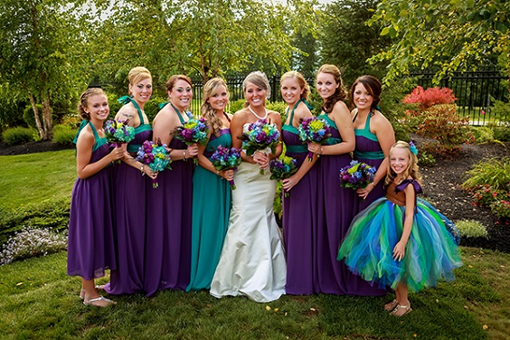 Trendy Purple and Teal Bridesmaid Dresses: Amazing Ideas For Your Wedding!