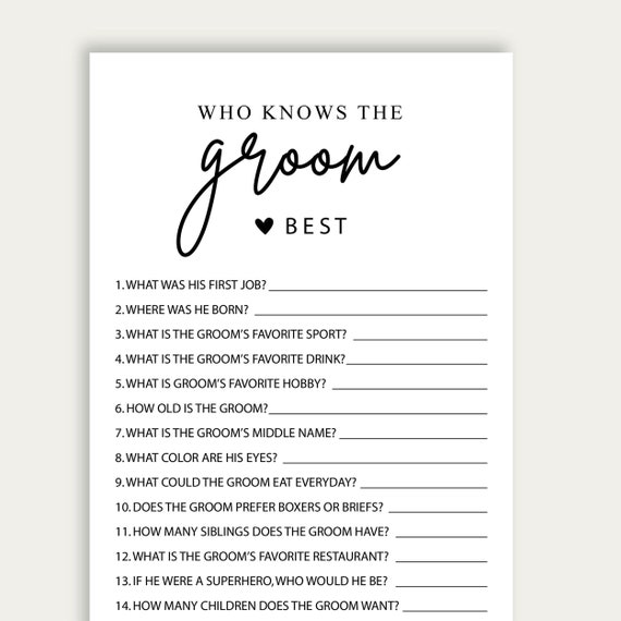 Awesome Get to Know the Groom Questions: Try These Today!