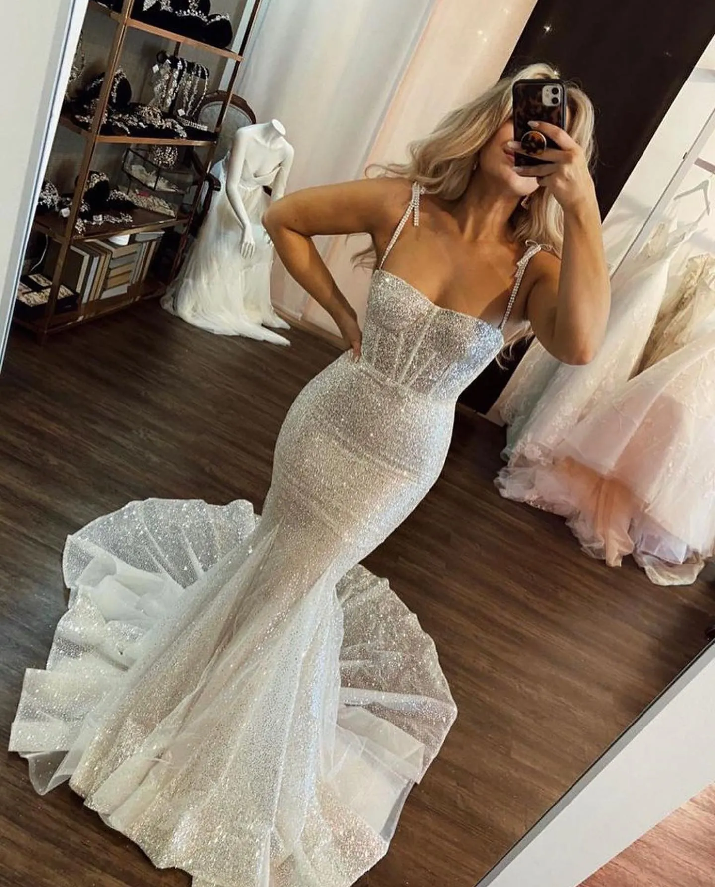 Affordable Glitter Mermaid Wedding Dress: Look Like a Million Bucks